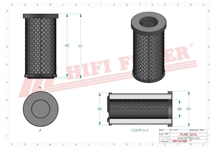 AIR FILTER INNER | HIFI | SL 81465 | MAQ Parts