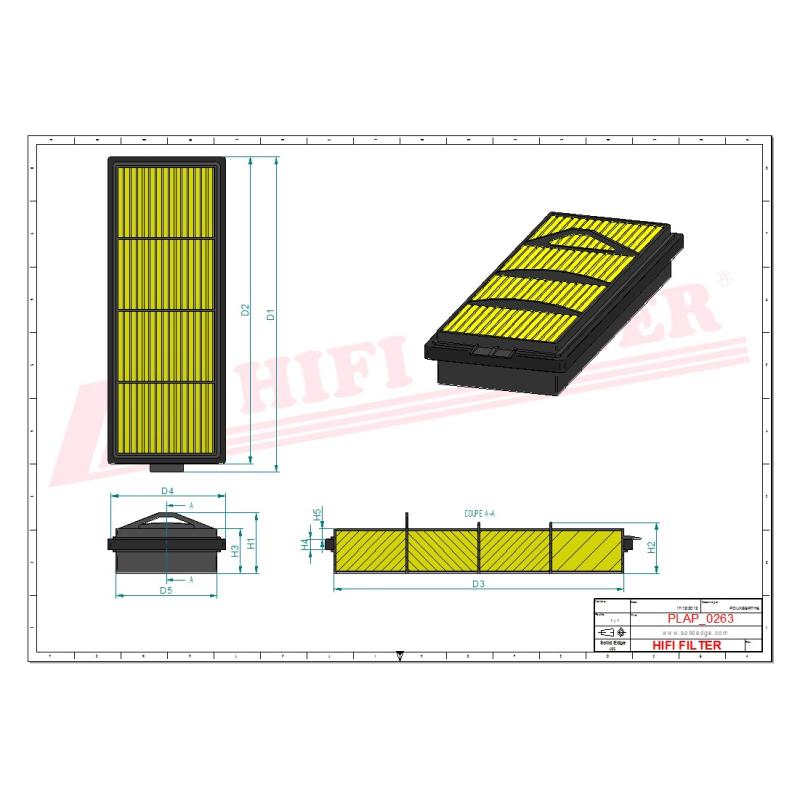 ВЪЗДУШНИ ФИЛТРИ | HIFI | SA 16774 | MAQ Parts
